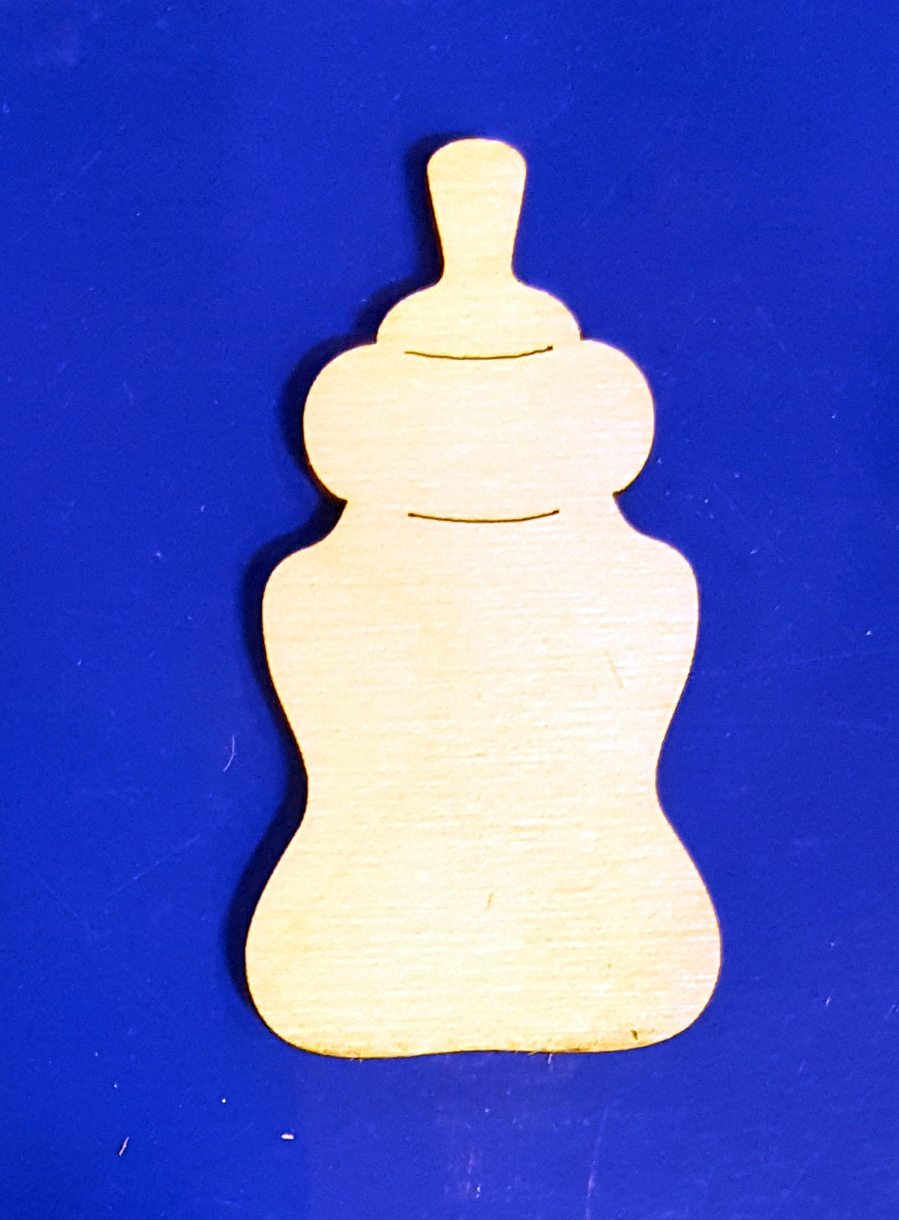 Заготовка для декорирования деревянная Рожок 15см