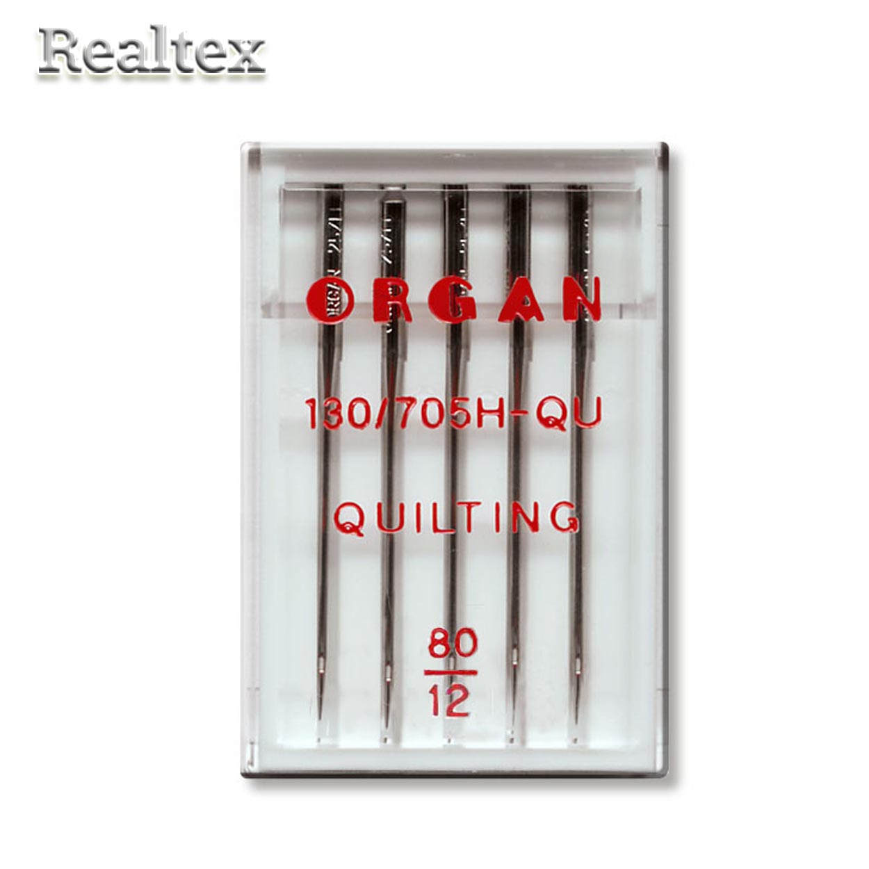 Иглы БШМ ORGAN для квилтинга №80 в пенале