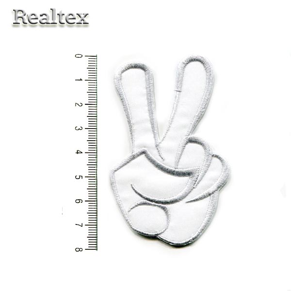 Термоаппликации 8012 "Victory" цв.белый