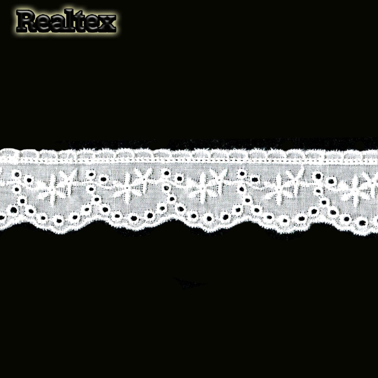 Шитье 30мм TBY 9626  х/б цв.01 белый 