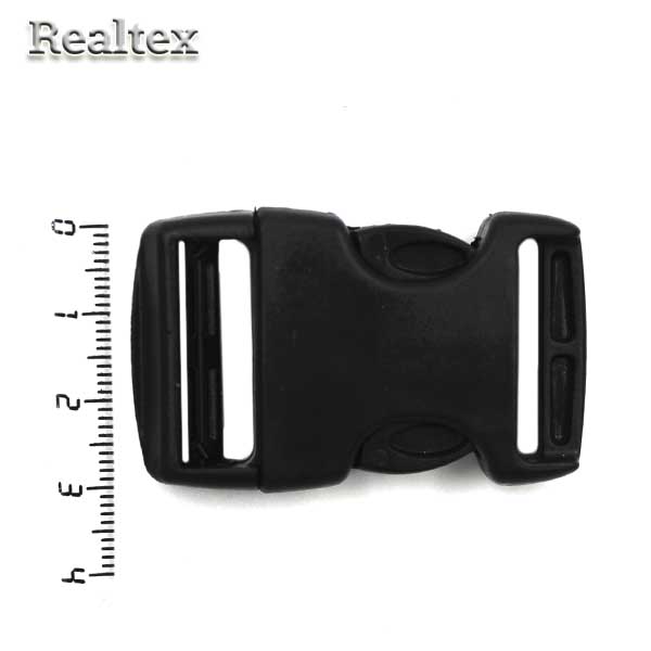 Защелка-трезубец 25мм ПФЛ (ацеталь) Ф-25/1 цв.черный 