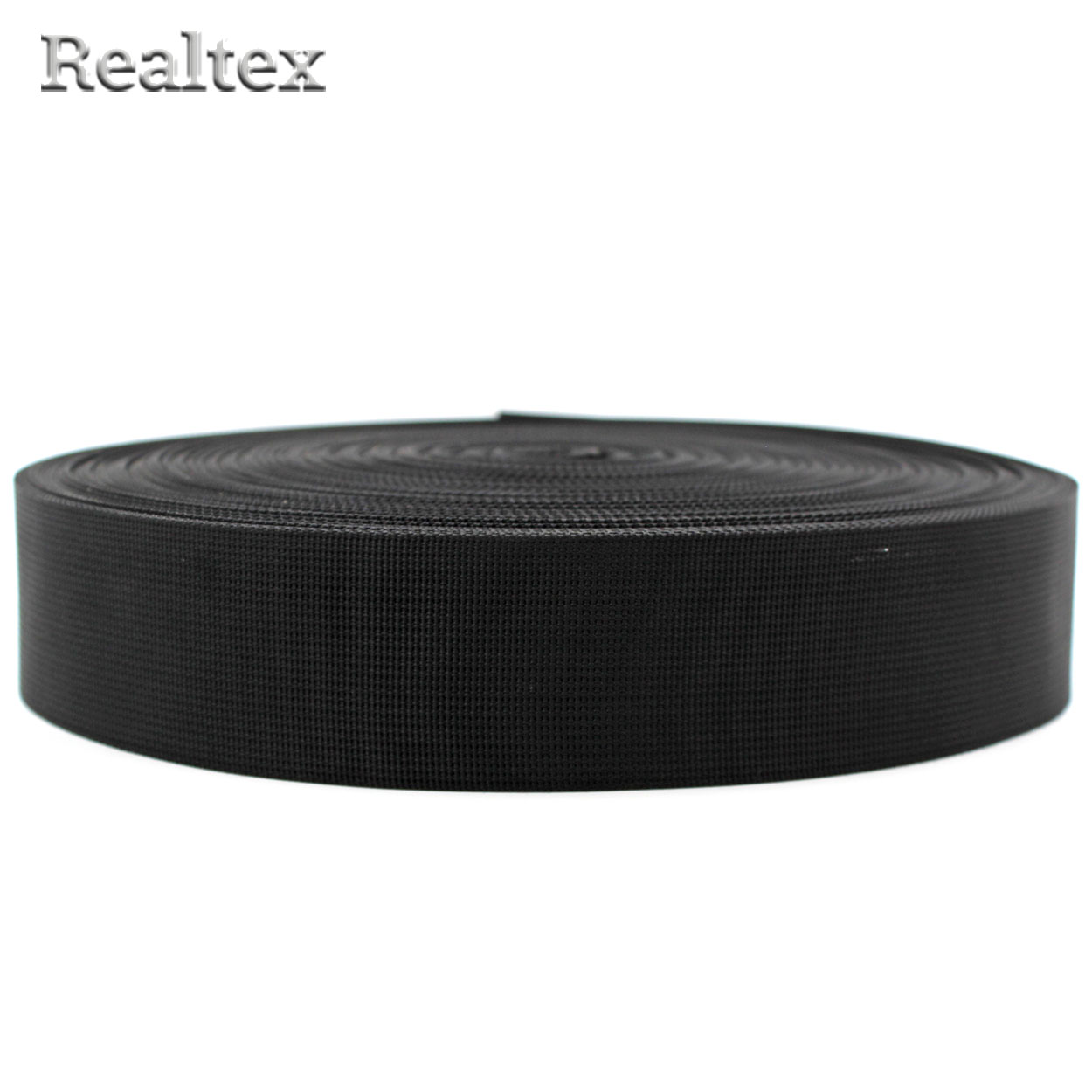  Лента ременная Реалтекс Premium 50мм (45,7м) цв.черный