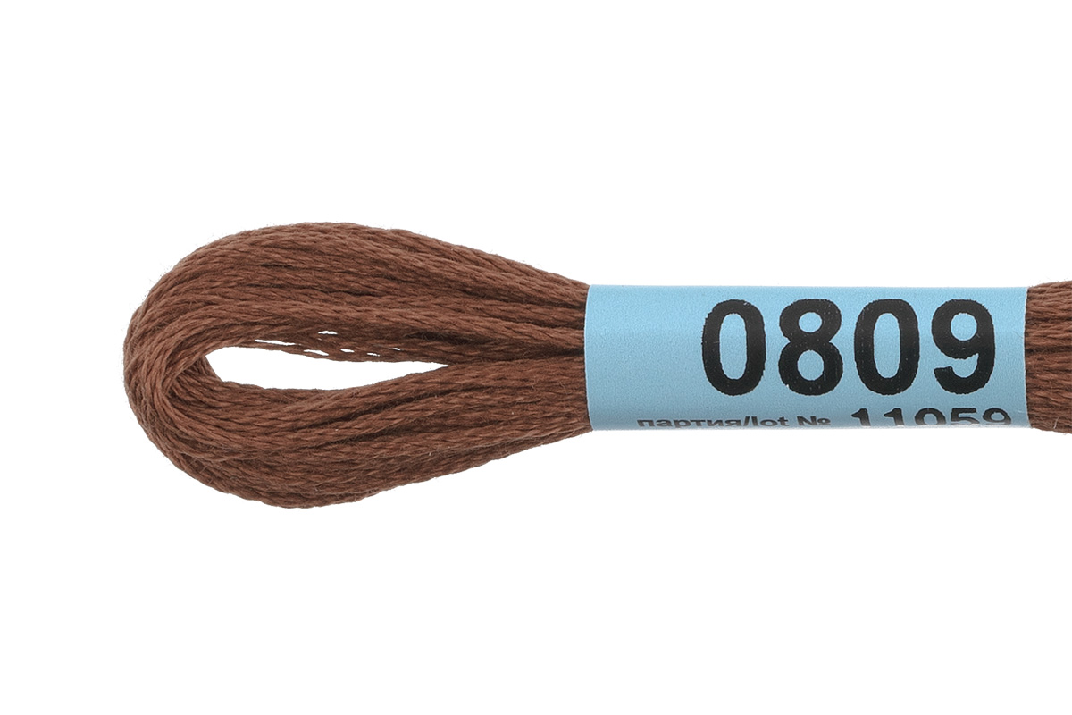 Мулине "Гамма" цв.0809 коричневый