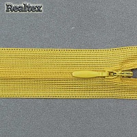  Молния потайная Т.3 60см цв.123 горчица