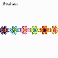 Кружево гипюр  18мм 122431/1 цв.мульти