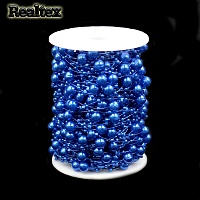 Бусины тесьма Realtex 3мм+8мм цв.68 электрик