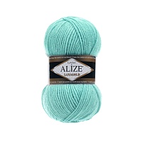 Пряжа Alize "Lana Gold" (100гр цв.462 морская зелень