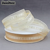 Лента капроновая 25мм Realtex 0408-0015 "сердечки" цв.3064 персиковый