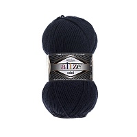 Пряжа Alize "Super Lana Midi" (100гр) цв.058 темно-синий