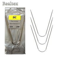  Спицы носочные с гибкой связью Realtex d=2,0мм 23,5см 