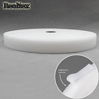 Липучка гибридная 2 в 1 30мм Realtex (25м) цв.белый