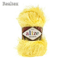 Пряжа Alize "Decofur" (100гр) цв.0187 лимонный
