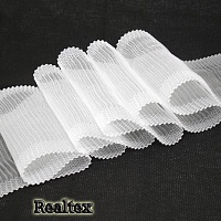 Лента капроновая 110мм 1692 (гофре) (50м) цв.01 белый 