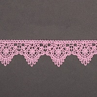 Кружево гипюр  26мм TBY 0798 (27м) цв.F133 розовый