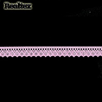Кружево капроновое  10мм TBY 1665 (27,4м) цв.218А ярко-розовый