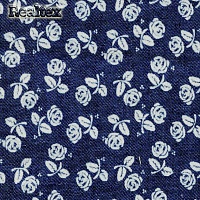Ткань джинс FD "Роза" 25993 цв.тёмно-синий