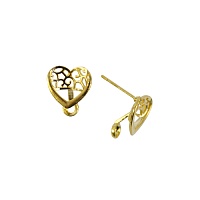 Основа для серег "Астра" 54-P7751 15*15мм цв.золото 