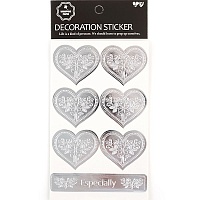 Наклейки декоративные PS 54-1 цв.серебро