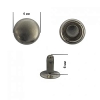 Хольнитены   6*6мм цв.чёрный никель