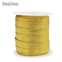 Галун Realtex металлизированный 15мм цв.светлое золото