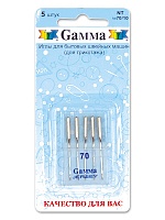 Иглы БШМ для трикотажа NT №70 "Гамма" (5игл)
