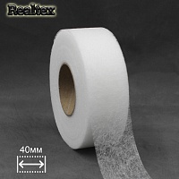  Паутинка  40мм Realtex (64м) цв.белый 