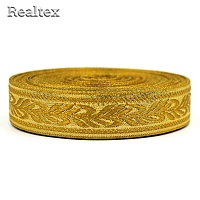 Тесьма церковная  Realtex 25мм R-07 цв.золото
