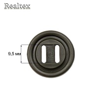 Пуговицы 2 отверстия под тесьму 28мм Канада (500шт) цв.078 тёмный хаки