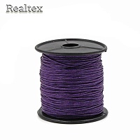  Шнур вощеный Реалтекс 1мм цв.193 фиолетовый
