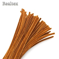 Проволока "Синель" RS для творчества d-6мм 30см (100шт) цв.1903 св.коричневый