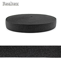 Резинка Реалтекс декоративная 25мм R-235 с люрексом (22,8м) цв.черный