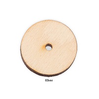 Крепеж диск фанера CDD-60 "HobbyBe" 60мм для игрушек 