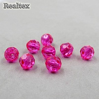 Бусины акриловые 3243 14мм (100гр) цв.11 малина