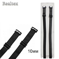 Бретели текстильные RS 10мм (5пар) цв.черный