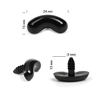 Брови полукруглые TBY.70081 цв.черный