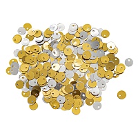 Двусторонние "Астра" (10гр) 6мм цв.2414/2214 золото/серебро