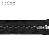 Молнии джинсовые Т.4 18см неразъёмная цв.черный никель/черный