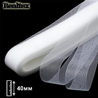  Регилин мягкий Realtex 40мм цв.А-01 белый