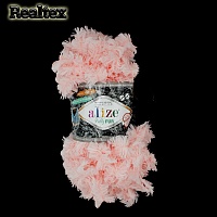 Пряжа Alize "Puffy Fur" (100гр) цв.6102 персиковый