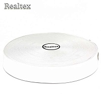 Резинка вязаная Realtex  30мм (40м) цв.белый 