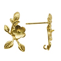 Основа для серег "Астра" 54-P4621 12мм цв.золото 