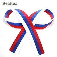 Лента "Триколор" ш.24мм Premium термонарезка, длина: 50см