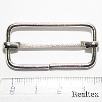 Шлевка металлическая 35х20х2,5мм TSW цв.никель 