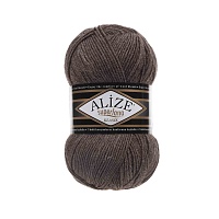 Пряжа Alize "Super Lana Klasik" (100гр) цв.240 св.коричневый меланж