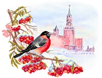 Рисунок на шелке МП №4151 "Московсая зима" 37х49см