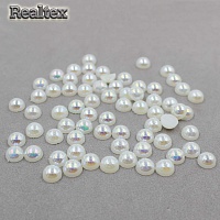 Полу-бусы  6мм (20гр) цв.АВ молочный  