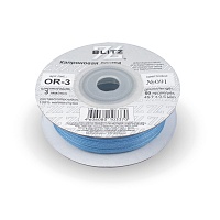 Лента капроновая  3мм OR-25 "Blitz" цв.091 синий