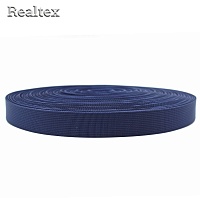  Лента ременная Realtex Premium 25мм (45,7м) цв.12 темно-синий