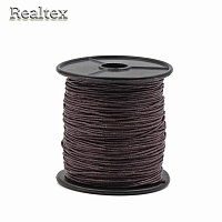  Шнур вощеный Реалтекс 1мм цв.304 коричневый