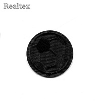  Термоаппликации  Realtex S-5484 "Мяч футбольный" цв.черный 
